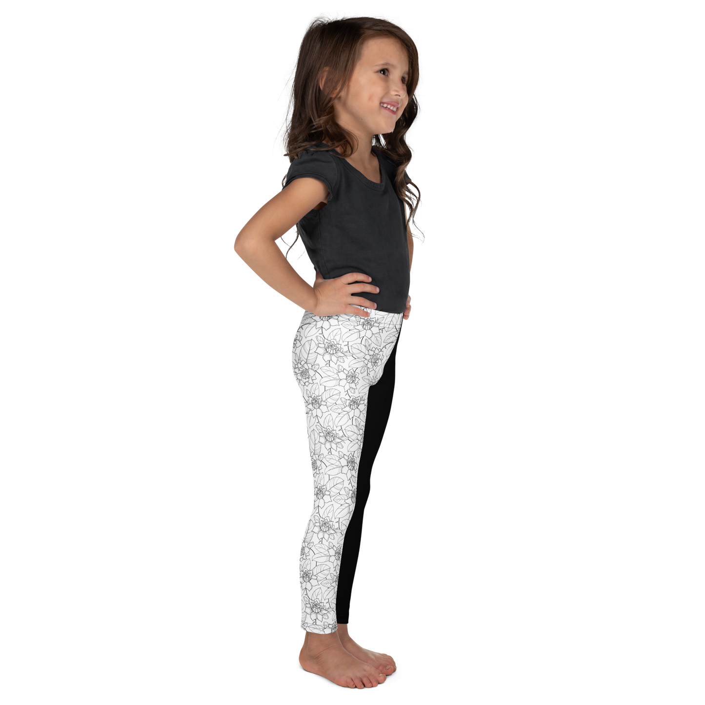 Kid's Leggings - Stay Humble Floral Leggings