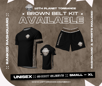 Unisex Tribal Rashguard Set - Brown