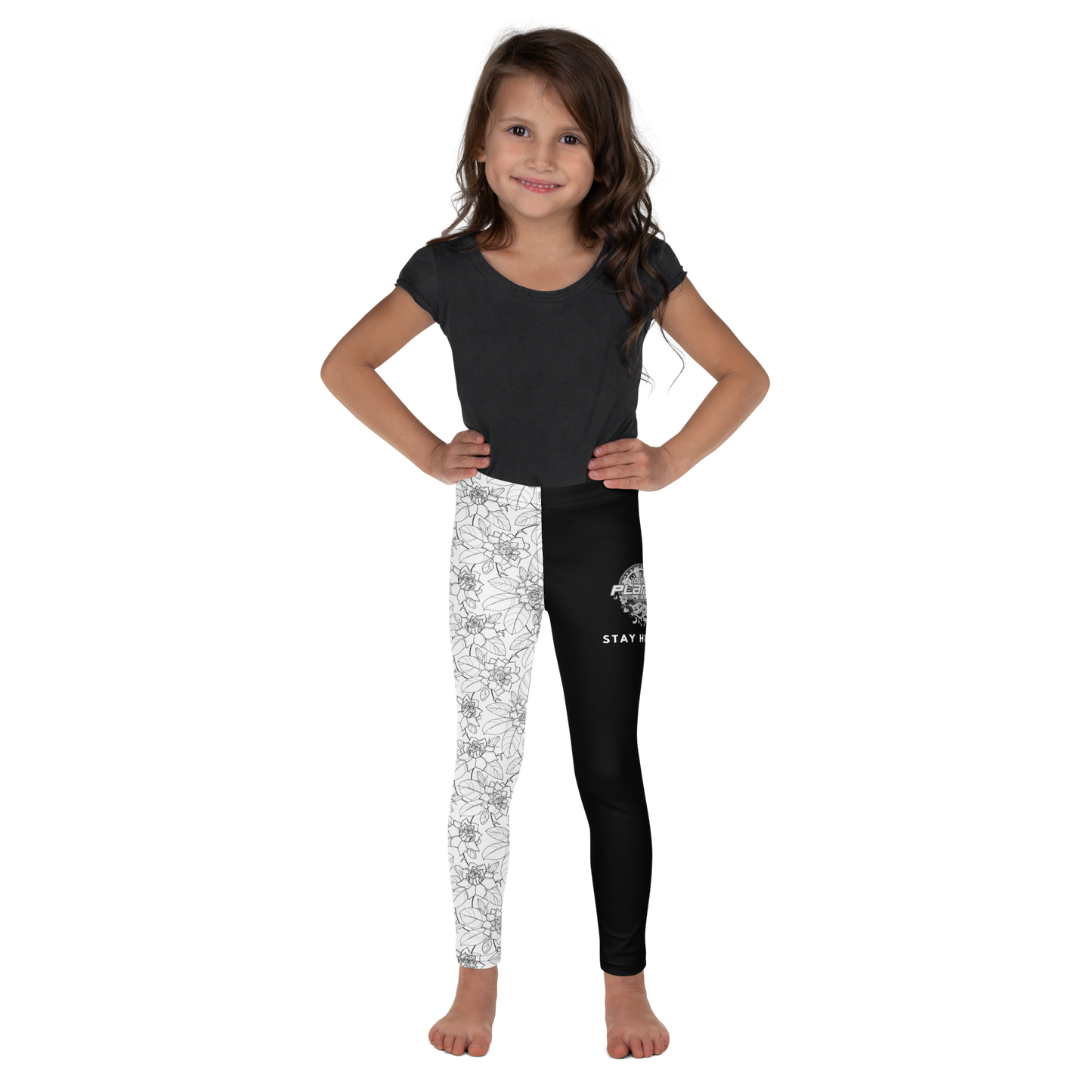 Kid's Leggings - Stay Humble Floral Leggings