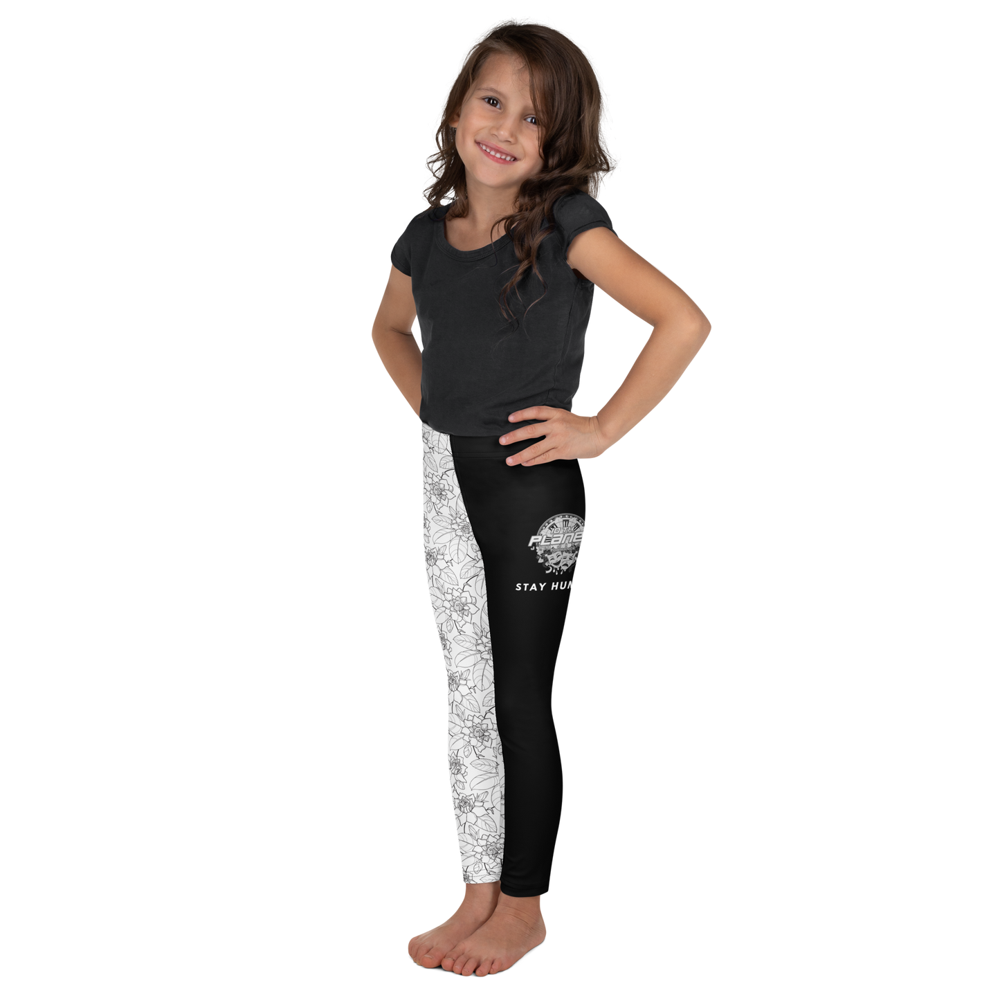 Kid's Leggings - Stay Humble Floral Leggings