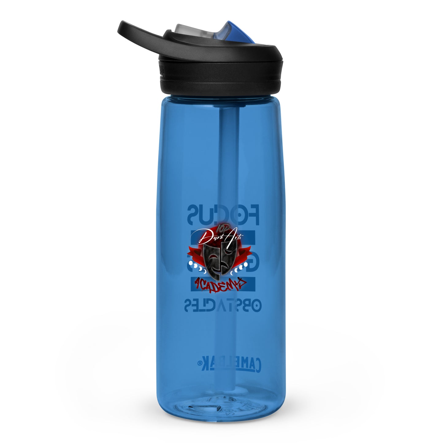 Sports water bottle - "Focus on Goals Not Obstacles"